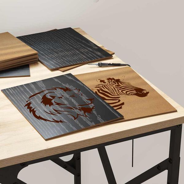 vidaXL Dekorační panely 12 pcs Černý dub 21 x 30 x 0.3 cm