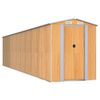 vidaXL Zahradn&iacute; kůlna světle hněd&aacute; 192x855x223 cm pozinkovan&aacute; ocel