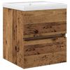 vidaXL Skř&iacute;ňka pod umyvadlo Čern&yacute; dub 80 x 39 x 62 cm Kompozitn&iacute; dřevo