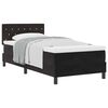 vidaXL Postel s boxspringem s matrac&iacute; s čelo Čern&aacute; 100 x 200 cm samet