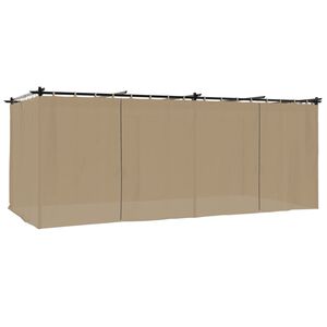 vidaXL Alt&aacute;n se z&aacute;věsy taupe 6 x 3 m ocel