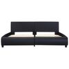 vidaXL Rám postele s LED světlem černý umělá kůže 180 x 200 cm
