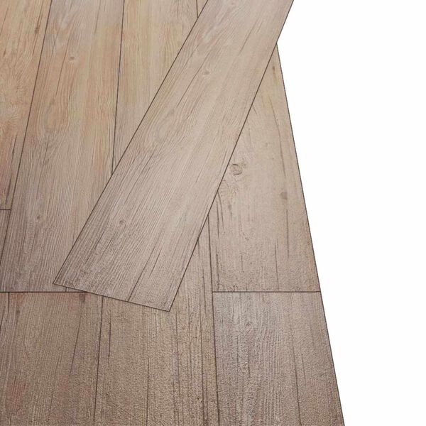 vidaXL Podlahov&aacute; prkna 36 pcs Hněd&yacute; dub 5,02 m&sup2; PVC