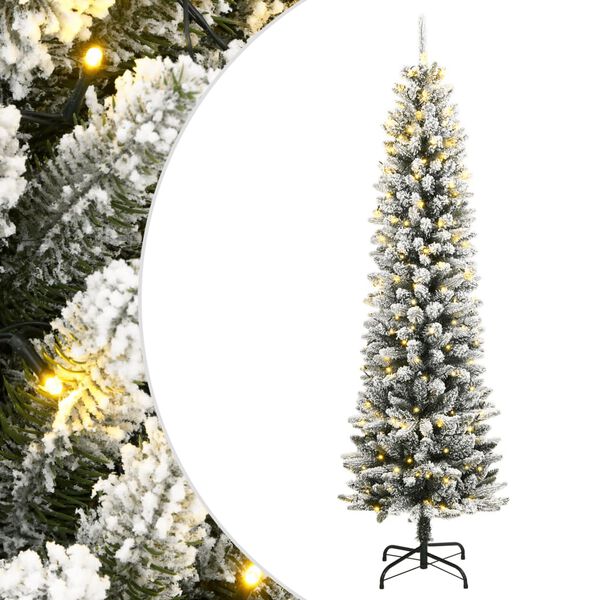 vidaXL Uměl&yacute; v&aacute;nočn&iacute; stromek s 300 LED a sněhem 210 cm