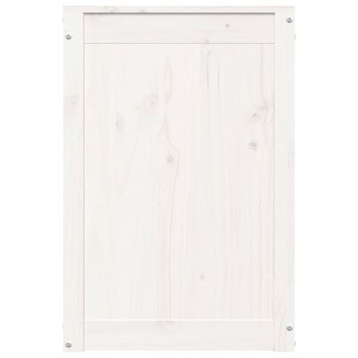 vidaXL Box na prádlo bílý 44 x 44 x 66 cm masivní borové dřevo