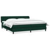vidaXL Postel Box Spring s matracemi tmavě zelen&aacute; 180x220 cm samet