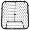 vidaXL Fotbalový rebounder nastavitelný černý 84 x 73 x 60–80 cm ocel