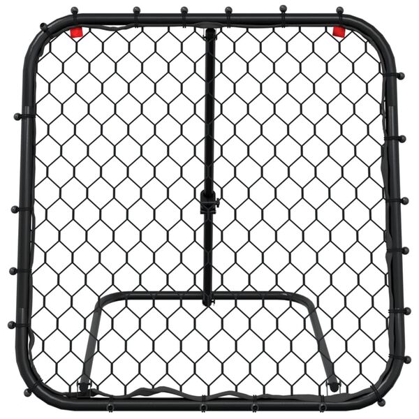 vidaXL Fotbalový rebounder nastavitelný černý 84 x 73 x 60–80 cm ocel