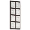 vidaXL Ručně vyřez&aacute;van&yacute; n&aacute;stěnn&yacute; panel MDF 40x80x1,5 cm hněd&yacute; a b&iacute;l&yacute;