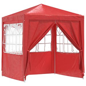 vidaXL Party Stan 200 x 200 x 240 cm Červen&aacute; PE a ocel