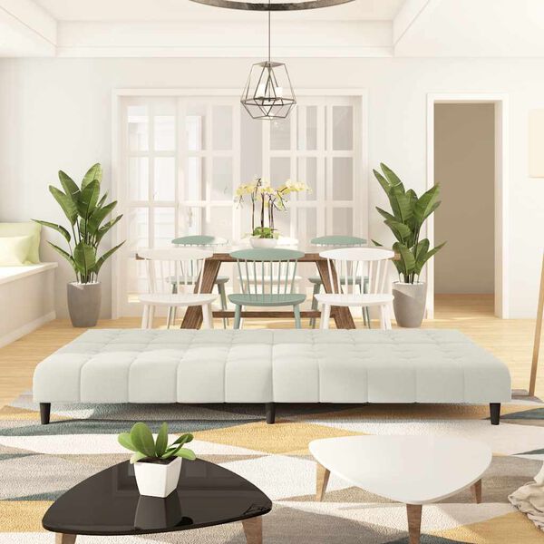 vidaXL 2m&iacute;stn&aacute; rozkl&aacute;dac&iacute; pohovka kr&eacute;mov&aacute; samet