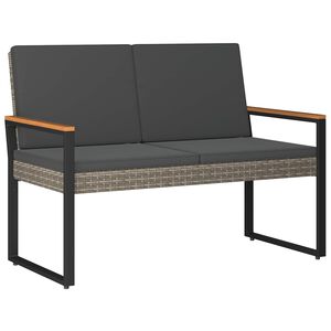 vidaXL Venkovn&iacute; lavice 2 -Seater 107 x 61 x 80 cm polyratan