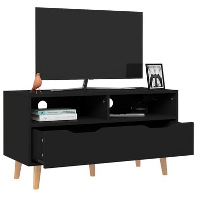 vidaXL TV skříňka černá 90 x 40 x 48,5 cm kompozitní dřevo
