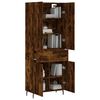 vidaXL Skříň highboard kouřový dub 69,5 x 34 x 180 cm kompozitní dřevo