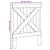 vidaXL Čelo postele 80 x 104 cm masivní borové dřevo