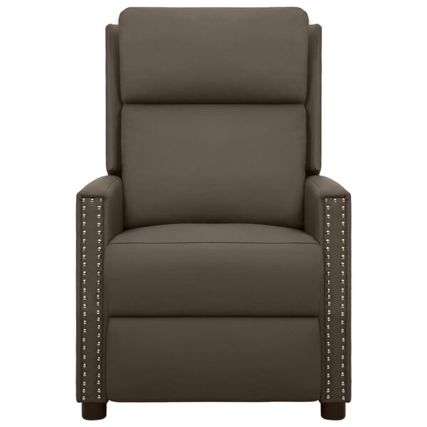 vidaXL Elektrick&eacute; mas&aacute;žn&iacute; křeslo &scaron;ed&eacute; uměl&aacute; kůže