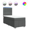 vidaXL Box spring postel s matrac&iacute; tmavě &scaron;ed&aacute; 90x190 cm textil