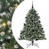 vidaXL Uměl&yacute; v&aacute;nočn&iacute; stromeček Zelen&aacute; 150 cm PVC, plast a ocel