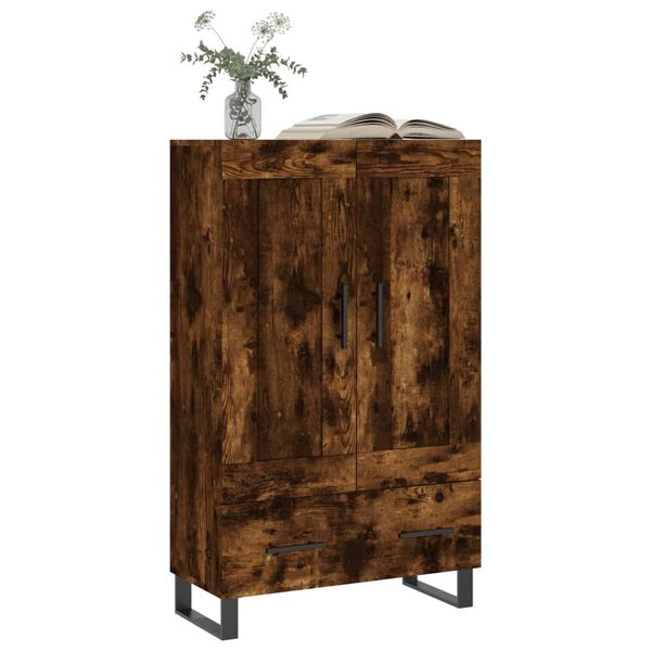 vidaXL Skř&iacute;ň highboard kouřov&yacute; dub 69,5 x 31 x 115 cm kompozitn&iacute; dřevo
