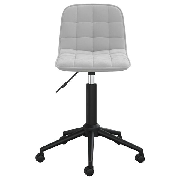 vidaXL Otočn&eacute; j&iacute;deln&iacute; židle 2 ks světle &scaron;ed&eacute; samet