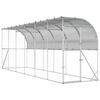 vidaXL Kurn&iacute;k proti zdi Stř&iacute;brn&aacute; 600 x 150 x 215 cm Pozinkovan&aacute; ocel