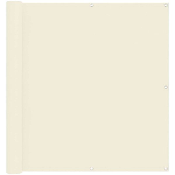 vidaXL Balkonov&aacute; clona Kr&eacute;mov&aacute; 110 x 1000 cm Oxford l&aacute;tka