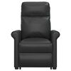 vidaXL Zvedac&iacute; mas&aacute;žn&iacute; křeslo čern&eacute; uměl&aacute; kůže