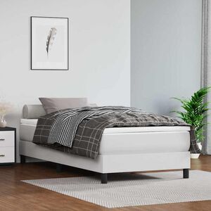 vidaXL Ta&scaron;tičkov&aacute; matrace středn&iacute; tvrdost b&iacute;l&aacute; 80 x 200 x 20 cm uměl&aacute; kůže
