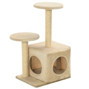 vidaXL &Scaron;krabadlo pro kočky sisalov&eacute; sloupky 60 cm b&eacute;žov&eacute;