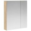 vidaXL Koupelnov&aacute; zrcadlov&aacute; skř&iacute;ň Sonoma dub 60 x 14,5 x 70 cm