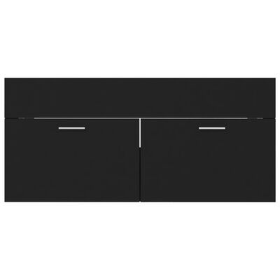 vidaXL Skříňka pod umyvadlo černá 100 x 38,5 x 46 cm dřevotříska