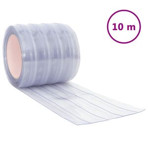 vidaXL Z&aacute;věs do dveř&iacute; průhledn&yacute; 200 mm x 1,6 mm 10 m PVC