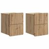 vidaXL N&aacute;stěnn&yacute; nočn&iacute; stolek 2 pcs Dub artisan 33 x 34,5 x 43 cm
