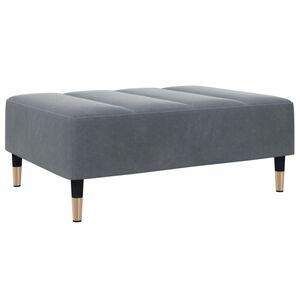 vidaXL Podnožka tmavě &scaron;ed&aacute; 77 x 55 x 31 cm samet