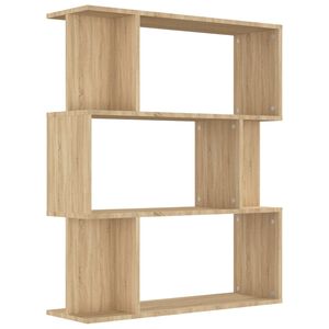 vidaXL Knihovna / dělic&iacute; stěna dub sonoma 80x24x96 cm kompozitn&iacute; dřevo