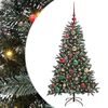 vidaXL Uměl&yacute; v&aacute;nočn&iacute; stromeček Zelen&aacute; 120 cm PVC, plast a ocel