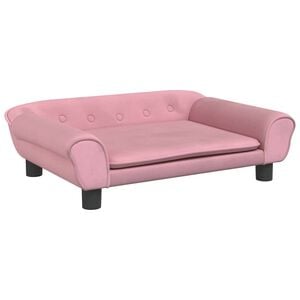 vidaXL Pel&iacute;&scaron;ek pro psy růžov&yacute; 70 x 48 x 22 cm samet