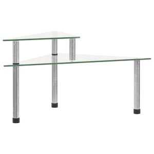 vidaXL Kuchyňsk&aacute; police průhledn&aacute; 49,5 x 35 x 19 cm tvrzen&eacute; sklo