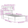 vidaXL Postel s knihovnou bez matrace 90 x 200 cm masivn&iacute; borovice