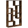 vidaXL Knihovna kouřov&yacute; dub 72 x 20 x 120,5 cm kompozitn&iacute; dřevo