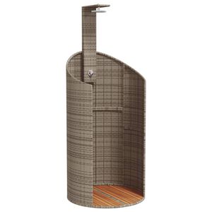 vidaXL Venkovn&iacute; sprcha &scaron;ed&aacute; 100 x 100 x 241,5 cm polyratan a ak&aacute;cie