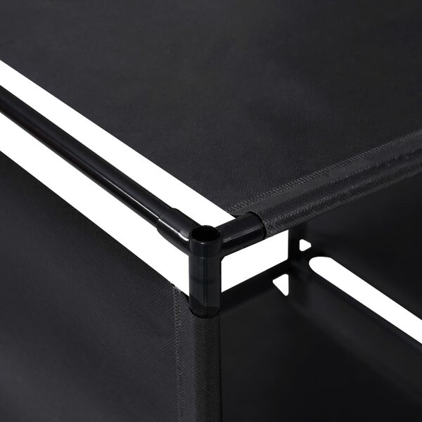 vidaXL Policový regál Schodiště 130 x 45 x 170 cm textil