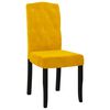 vidaXL J&iacute;deln&iacute; židle 2 ks žlut&eacute; samet