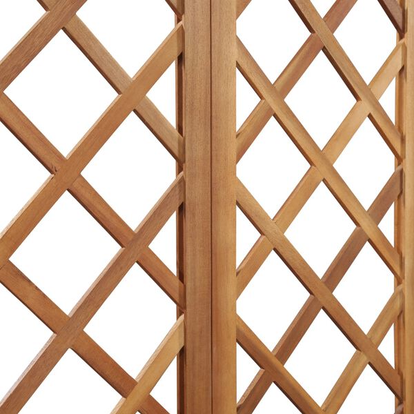 vidaXL Zahradní truhlík s lavičkou a treláží z masivní akácie