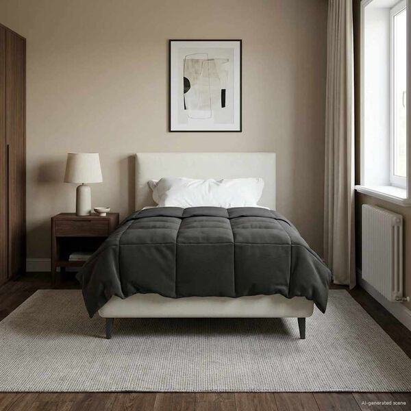 vidaXL Letn&iacute; přikr&yacute;vka &Scaron;něrov&aacute;n Antracit 155 x 220 cm Mikrovl&aacute;kno