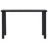 vidaXL Jídelní stůl černý a betonově šedý 120 x 60 x 75 cm MDF