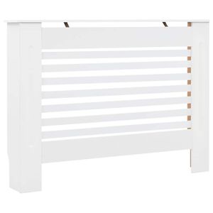 vidaXL Kryt na radi&aacute;tor b&iacute;l&yacute; 112 x 19 x 81,5 cm MDF