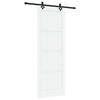 vidaXL Posuvn&eacute; dveře ORKDAL 83 x 232 cm Masivn&iacute; borovicov&eacute; dřevo B&iacute;l&aacute;
