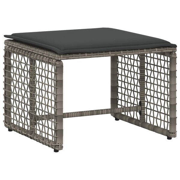 vidaXL Sada venkovn&iacute;ho n&aacute;bytku s pol&scaron;t&aacute;řem 5 pcs &Scaron;ed&yacute;