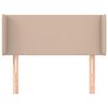 vidaXL Čelo postele typu u&scaron;&aacute;k cappuccino 93x16x78/88 cm uměl&aacute; kůže